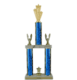 Quick-Ship Two-Tier Trophies with Star Performer Figure