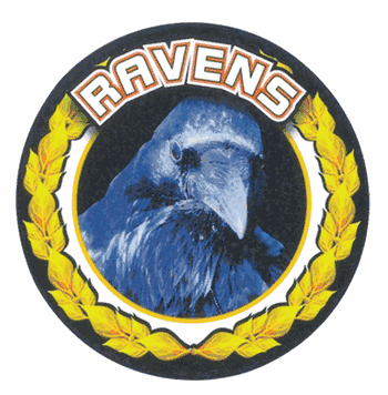 Ravens Mascot Medal Insert - Click to enlarge