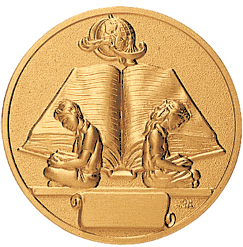 Reading Achievement Litho Medal Insert - Click to enlarge