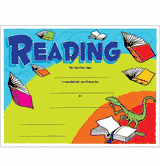Reading Certificate Award (Lizard Design)