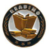 Reading - Gold Enamel Lapel Pin