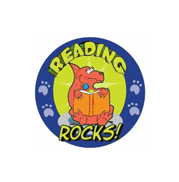 Reading Rocks! Motivational Stickers - Click to enlarge