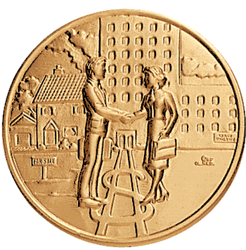 Real Estate Sales Litho Medal Insert - Click to enlarge