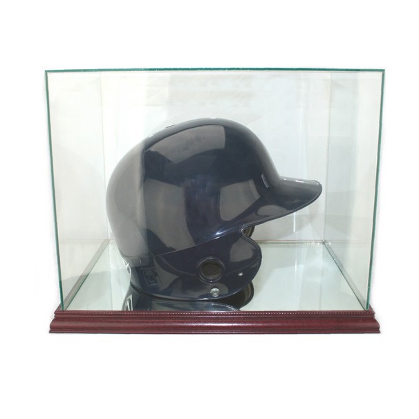 Rectangular Batting Helmet Glass Display Case TrophyCentral