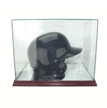 Rectangular Batting Helmet Glass Display Case - Click to enlarge