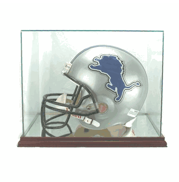 Rectangular Glass Football Helmet Display Case - Click to enlarge