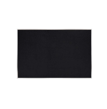 Recycled Bulletin Board with Aluminum Frame, 4'H x 5'W, Black - Click to enlarge
