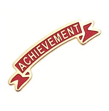 Red Achievement Pins - Click to enlarge