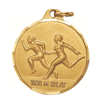 Relay Race Medals, Female (1 1/4") - Click to enlarge