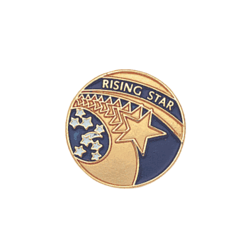 Rising Star Lapel Pin - Click to enlarge