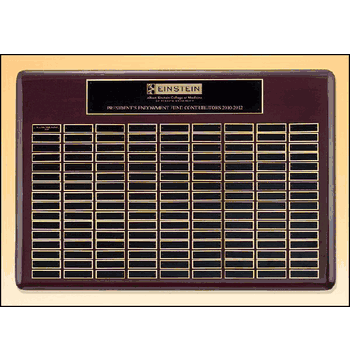 Rosewood Finish Perpetual Plaques - Click to enlarge