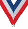 Neck Ribbon: Red/White/Blue - Item RX1
