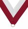 Neck Ribbon: Maroon/White - Item #RX236 (+$0.50)