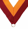 Neck Ribbon: Maroon/Gold - Item RX237 (+$0.50)