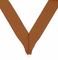 Neck Ribbon: Metallic Bronze - Item #RX253 (+$0.50)