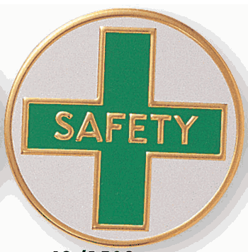Safety Litho Medal Insert - Click to enlarge