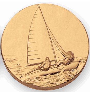 Sail 1 Design Litho Medal Insert - Click to enlarge
