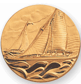 Sailing 6 Meter Litho Medal Insert