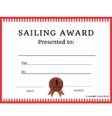 Sailing Award Free Template