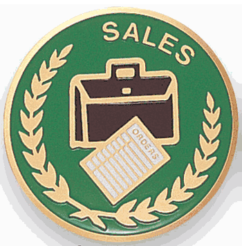 Sales - Medal Insert (Etched) - Click to enlarge