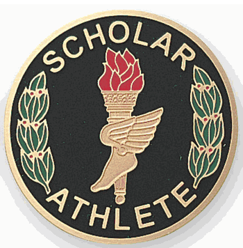 Scholar Athlete Medal Insert (Etched) - Click to enlarge