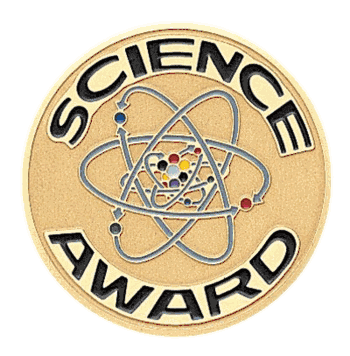 Science Award Medal Insert (Etched) - Click to enlarge