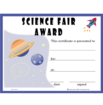 Science Fair Free Template - Click to enlarge