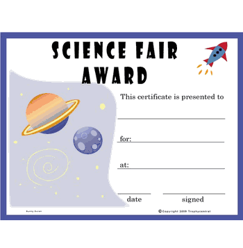 Science Fair Free Template - Click to enlarge