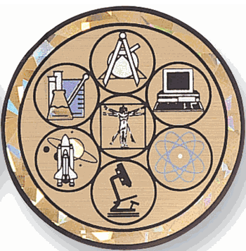 Science Fair Mylar Decal Medal Insert - Click to enlarge