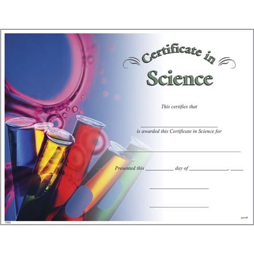 Science Fair Certificates, Science Fair Participation Certificate
