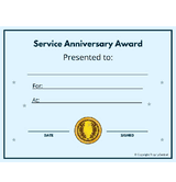 Service Award Free Template
