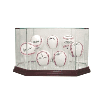 Seven Baseball Glass Display Case - Click to enlarge