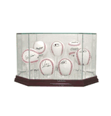 Seven Baseball Glass Display Case