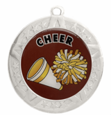 Silver Cheer / Spirit Award Medal, 2 3/4"