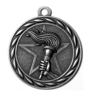 Silver Torch Medal (2") - Click to enlarge