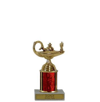 Single Column Budget Trophy - Academic Lamp - Click to enlarge