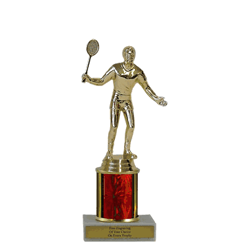 Single Column Budget Trophy - Badminton - Click to enlarge
