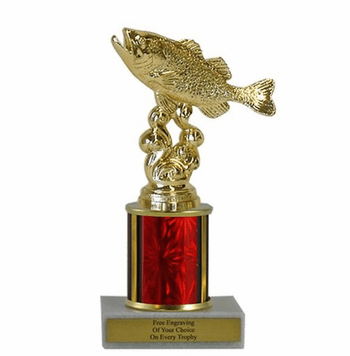 Bass Fishing Single Column Trophy - Budget Series - Click to enlarge