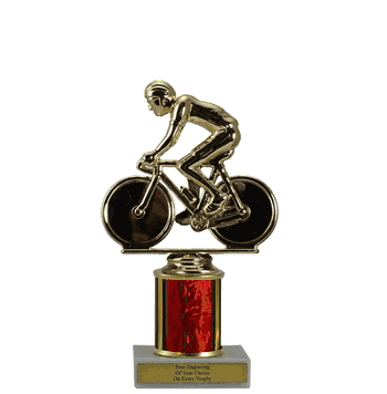 Single Column Budget Trophy - Bicycle - Click to enlarge