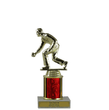 Single Column Budget Trophy - Bocce Ball - Click to enlarge