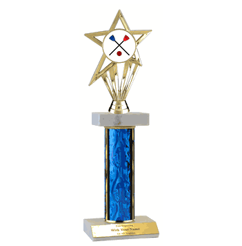 Single Column Budget Trophy - Broomball - Click to enlarge