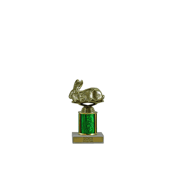 Single Column Budget Trophy - Bunny Rabbit - Click to enlarge