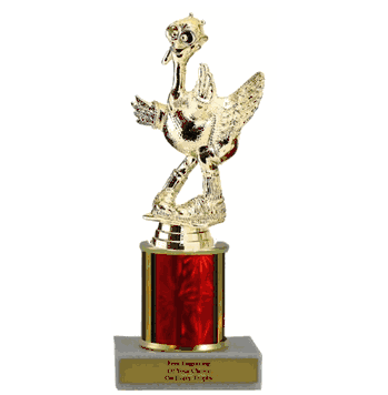 Single Column Budget Trophy - Comic Turkey - Click to enlarge