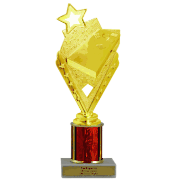 Single Column Budget Trophy - Cornhole - Click to enlarge