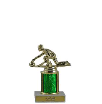 Single Column Budget Trophy - Curling - Click to enlarge