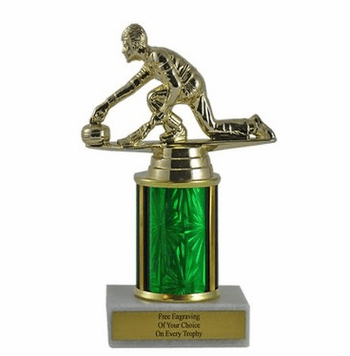 Single Column Budget Trophy - Curling - Click to enlarge