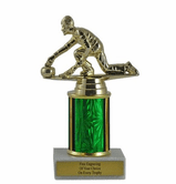 Curling Single Column Trophy - Budget Series