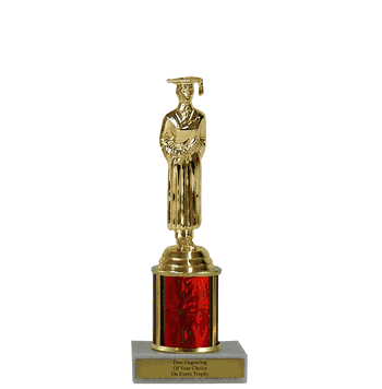 Single Column Budget Trophy - Graduate - Click to enlarge