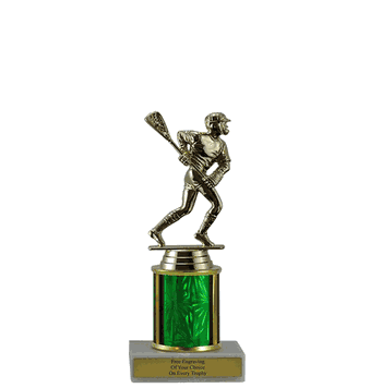 Single Column Budget Trophy - Lacrosse - Click to enlarge