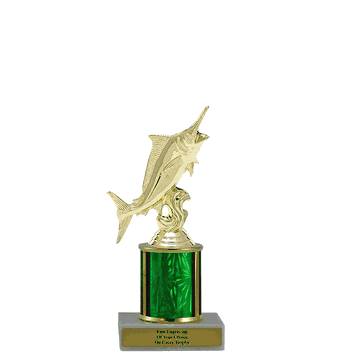 Single Column Budget Trophy - Marlin Fish - Click to enlarge